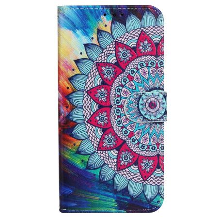 Folio Deksel Til iPhone 16 Fantastisk Mandala Med Stropp