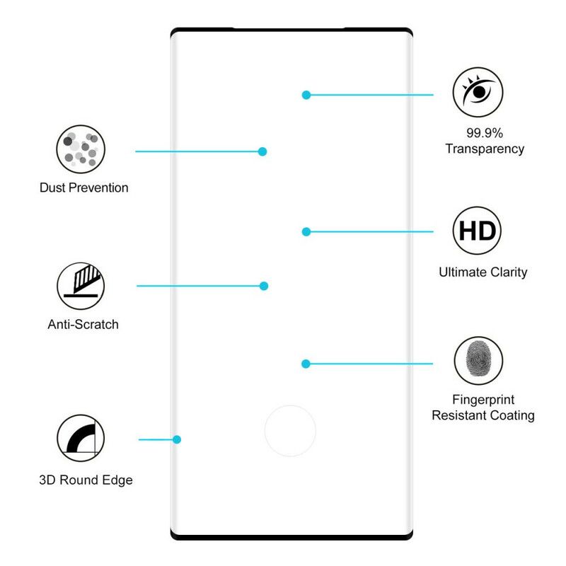 Beskyttelse Av Herdet Glass For Samsung Galaxy Note 10 Plus Hat Prins