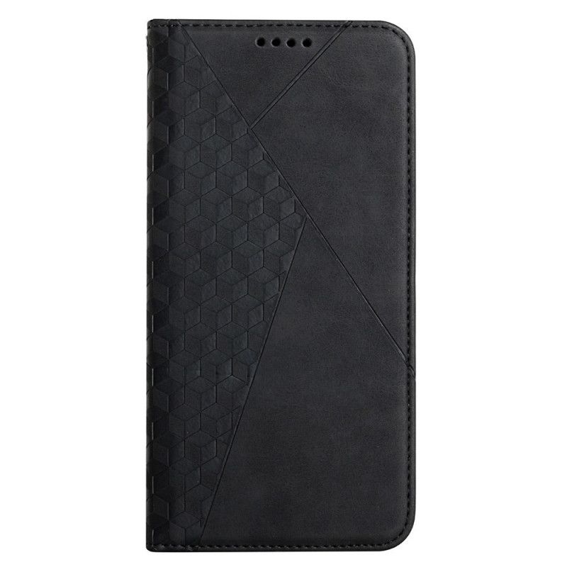 Beskyttelse Deksel Til Samsung Galaxy A12 / M12 Folio Deksel Geo Leather Effect