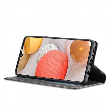 Beskyttelse Deksel Til Samsung Galaxy A12 / M12 Folio Deksel Skinneffekt Forwenw