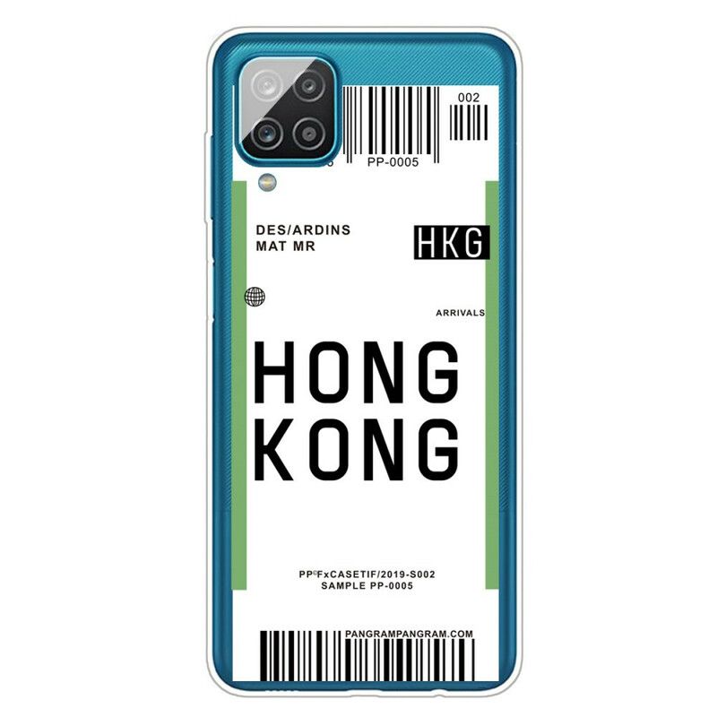 Deksel Til Samsung Galaxy A12 / M12 Boardingskort Til Hong Kong