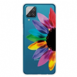 Deksel Til Samsung Galaxy A12 / M12 Fargerik Blomst