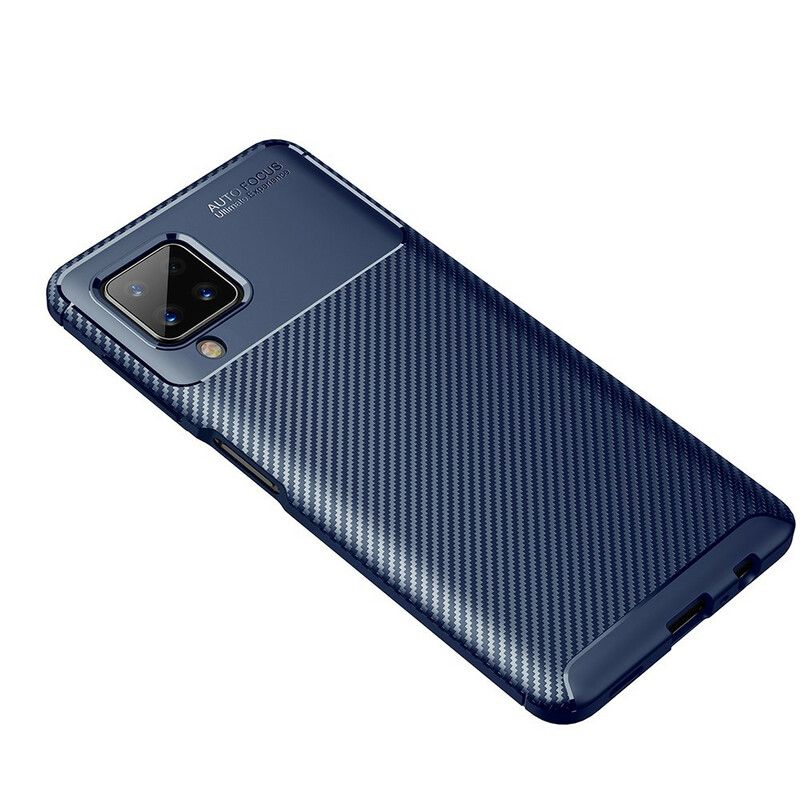 Deksel Til Samsung Galaxy A12 / M12 Fleksibel Karbonfibertekstur