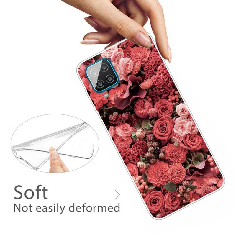 Deksel Til Samsung Galaxy A12 / M12 Intense Blomster