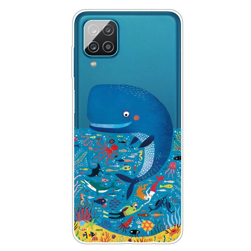 Deksel Til Samsung Galaxy A12 / M12 Marine World