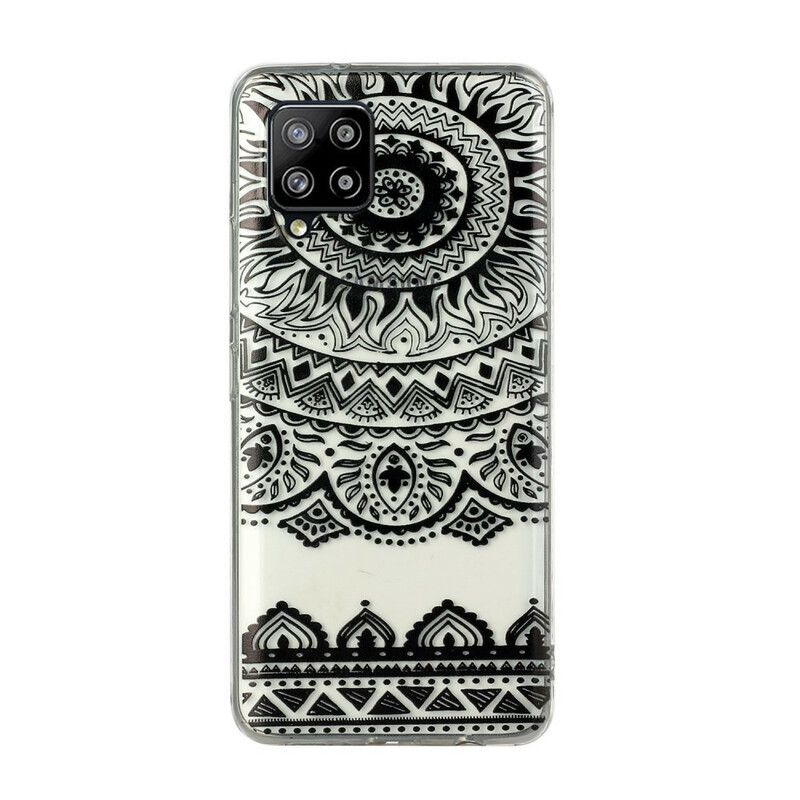 Deksel Til Samsung Galaxy A12 / M12 Sømløse Blomstermandala