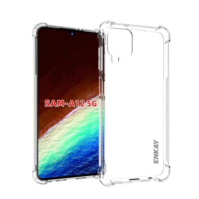 Deksel Til Samsung Galaxy A12 / M12 Transparent Enkay