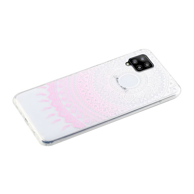 Deksel Til Samsung Galaxy A12 / M12 Transparent Farget Mandala