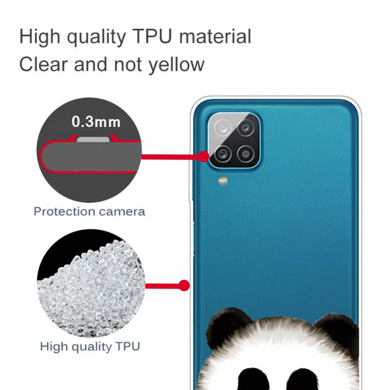 Deksel Til Samsung Galaxy A12 / M12 Transparent Panda