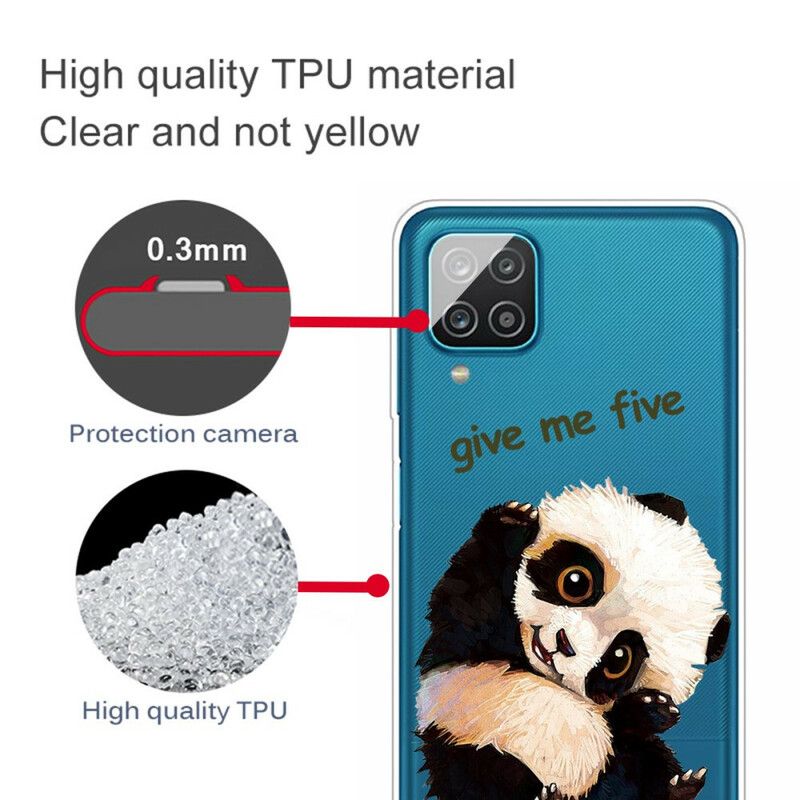 Deksel Til Samsung Galaxy A12 / M12 Transparent Panda Gi Meg Fem