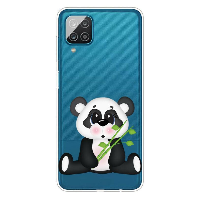 Deksel Til Samsung Galaxy A12 / M12 Transparent Trist Panda