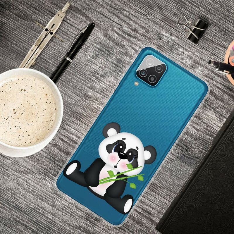 Deksel Til Samsung Galaxy A12 / M12 Transparent Trist Panda