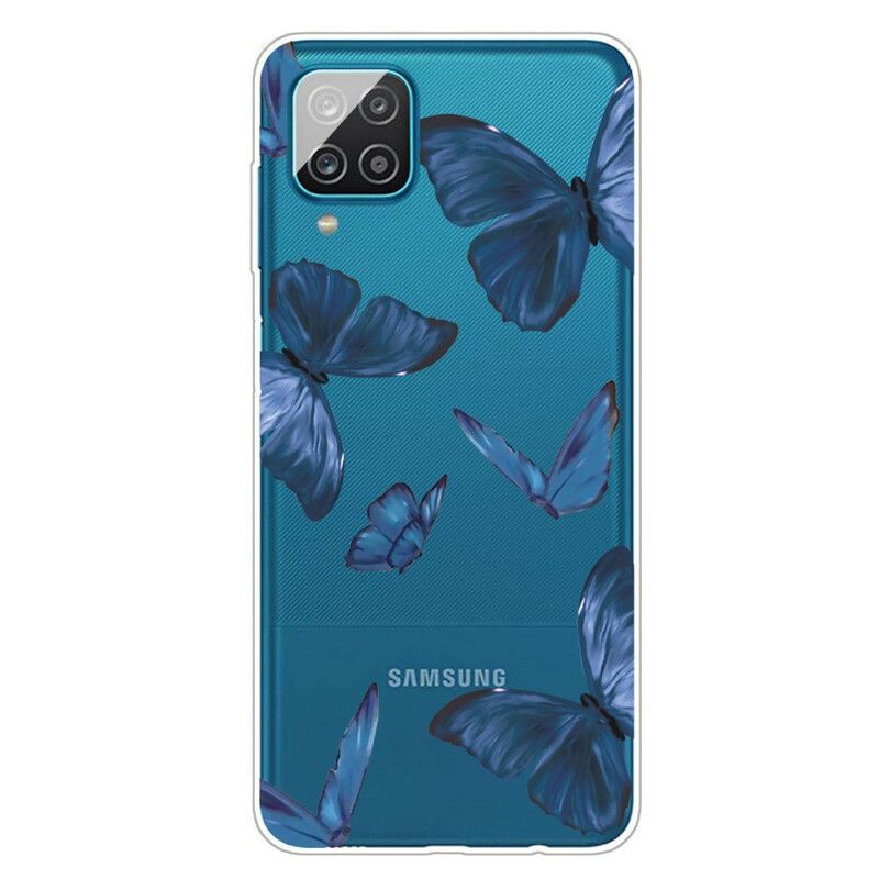 Deksel Til Samsung Galaxy A12 / M12 Ville Sommerfugler