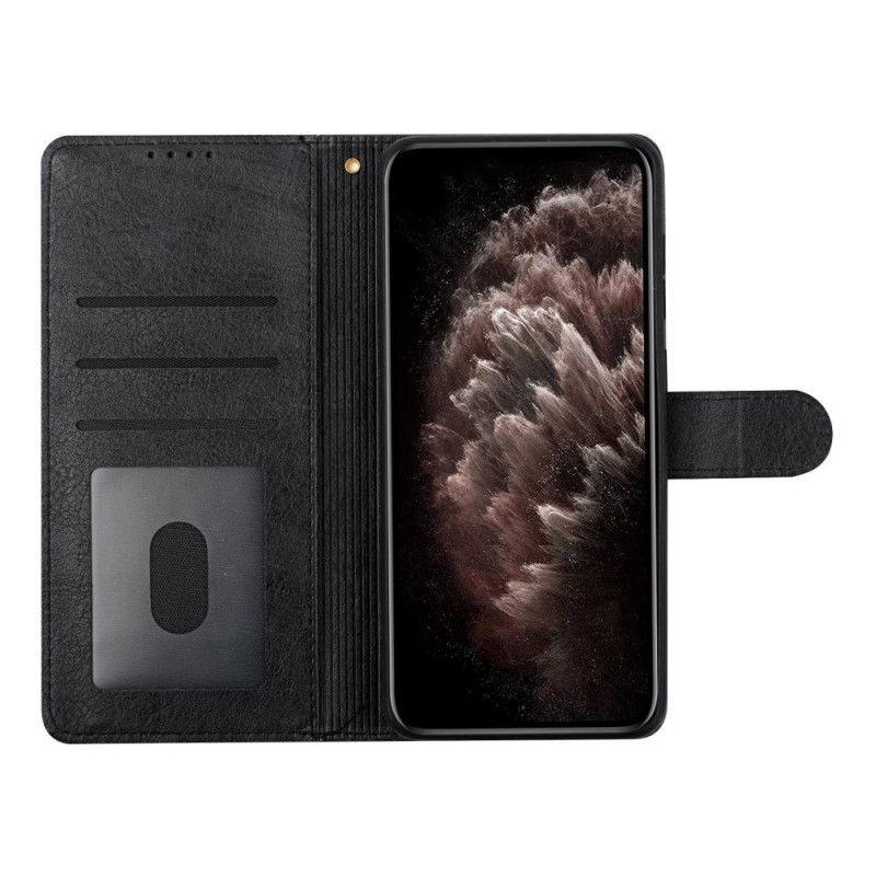 Folio Deksel Til Samsung Galaxy A12 / M12 Faux Leather Silhouette