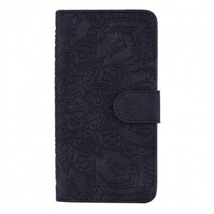 Folio Deksel Til Samsung Galaxy A12 / M12 Mandala-trykk