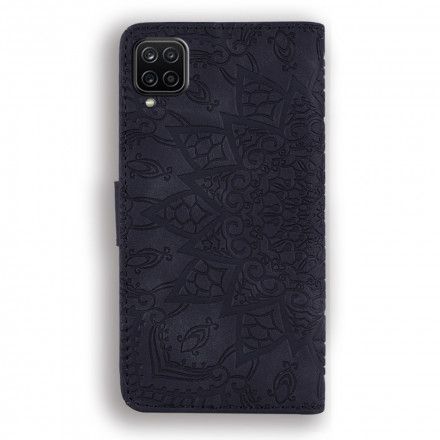 Folio Deksel Til Samsung Galaxy A12 / M12 Mandala-trykk