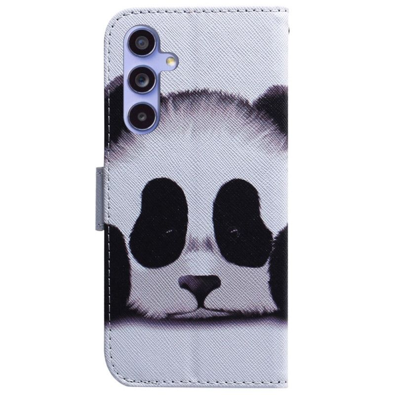 Lærdeksel Folio Deksel Samsung Galaxy A55 5g Panda