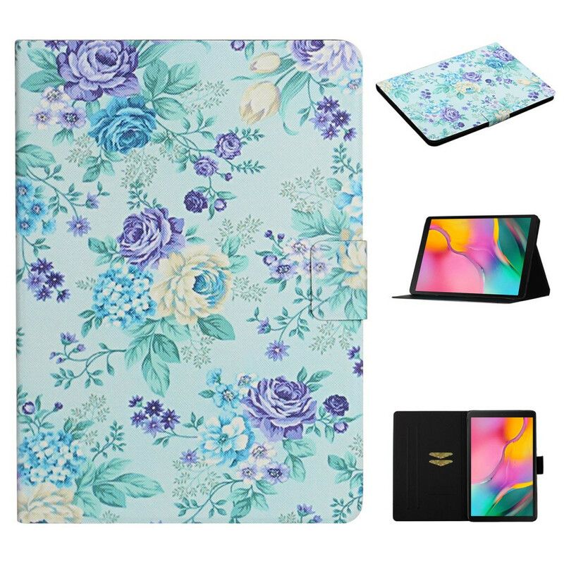 Folio Deksel Til Samsung Galaxy Tab A 10.1 (2019) Blomster Blomster Blomster