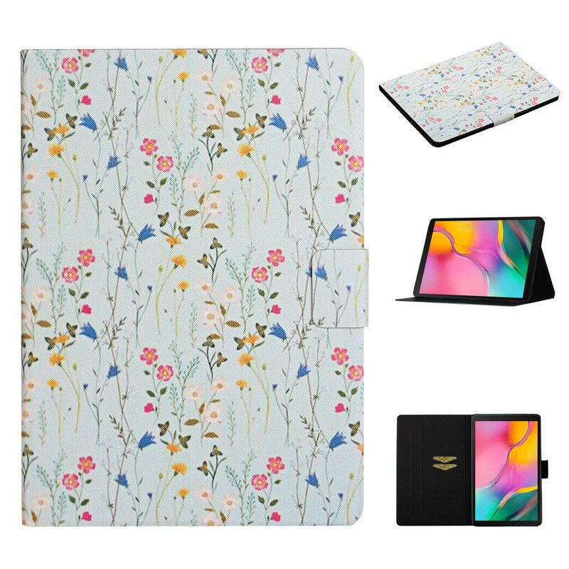 Folio Deksel Til Samsung Galaxy Tab A 10.1 (2019) Blomster Blomster Blomster