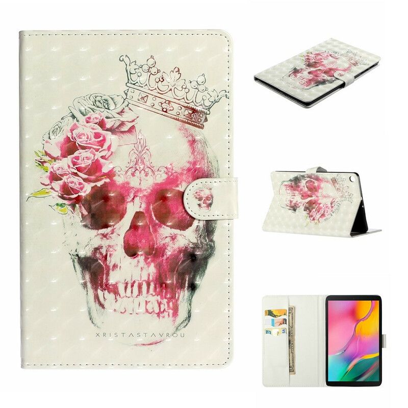 Folio Deksel Til Samsung Galaxy Tab A 10.1 (2019) Skull Spot Lights