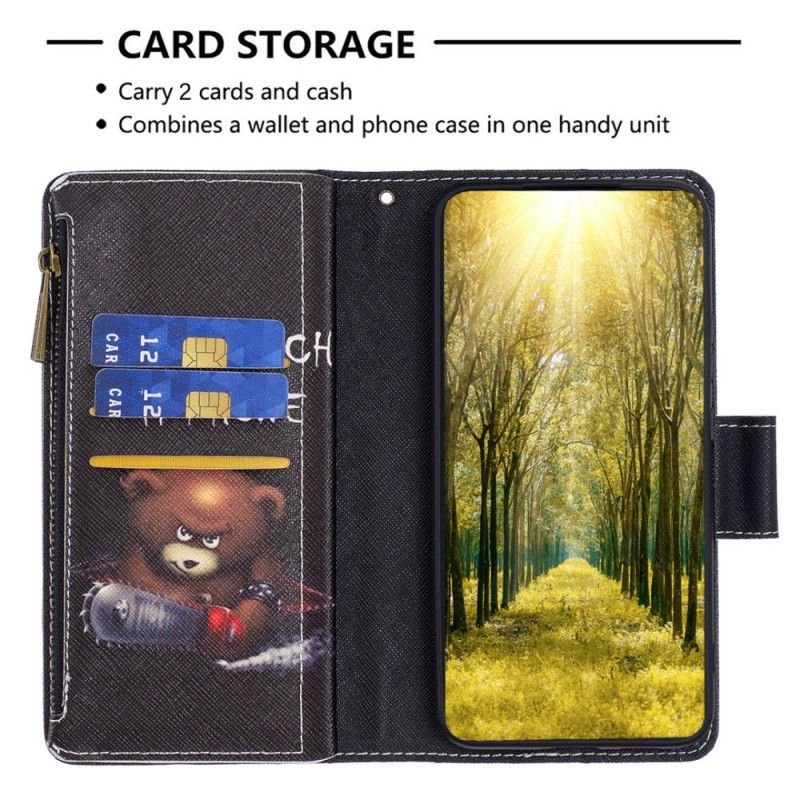 Folio Deksel Til Google Pixel 7 Lommebok Dangerous Bear Wallet