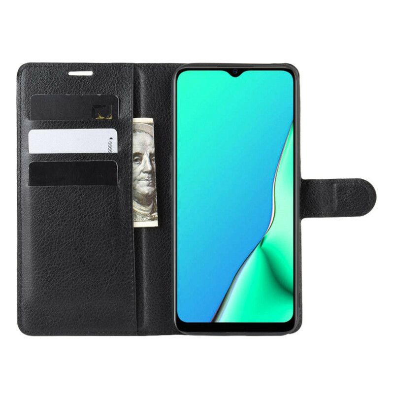 Folio Deksel Til Oppo A9 2020 / A5 2020 Faux Leather Litchi