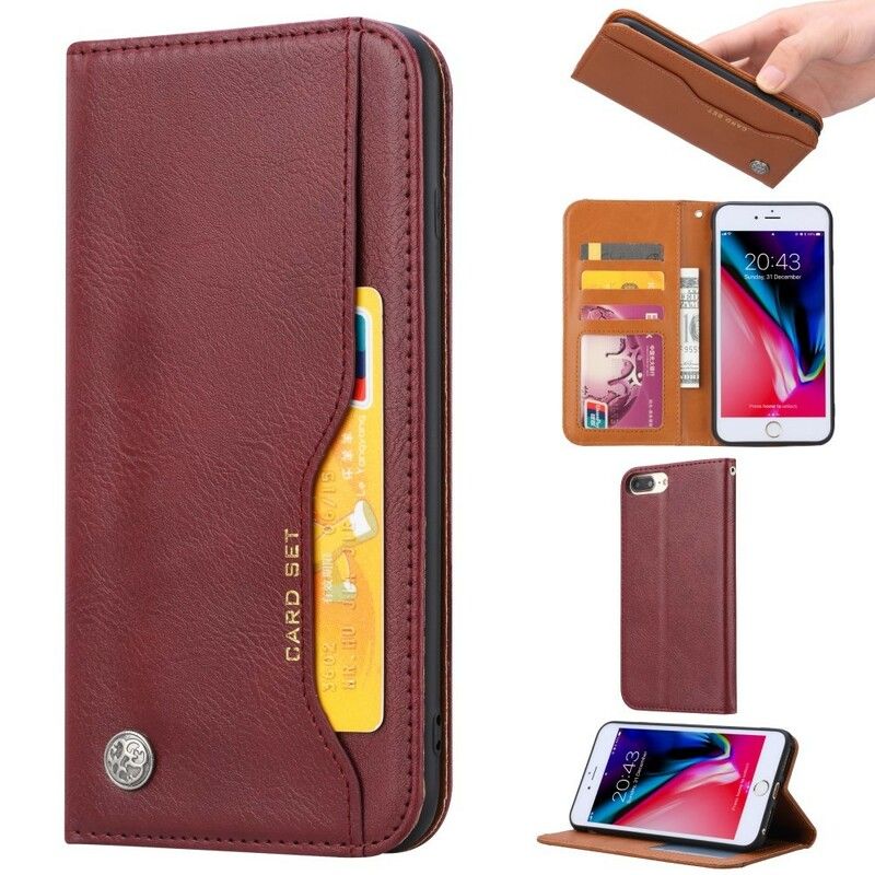 Beskyttelse Deksel Til iPhone 6 Plus / 6S Plus Folio Deksel Faux Leather Card Holder