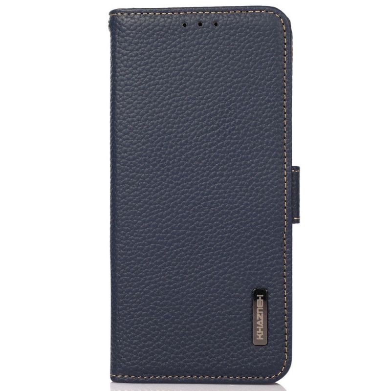 Folio Deksel Til Samsung Galaxy M33 5G Litchi Leather Khazneh Rfid