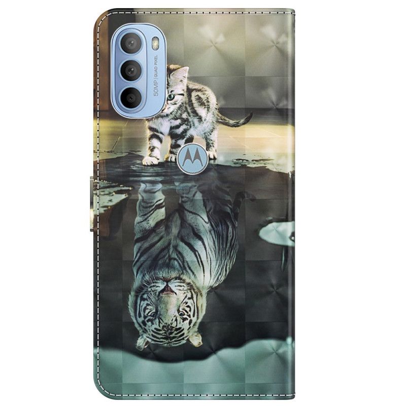 Folio Deksel Til Moto G31 / Moto G41 Ernest The Tiger