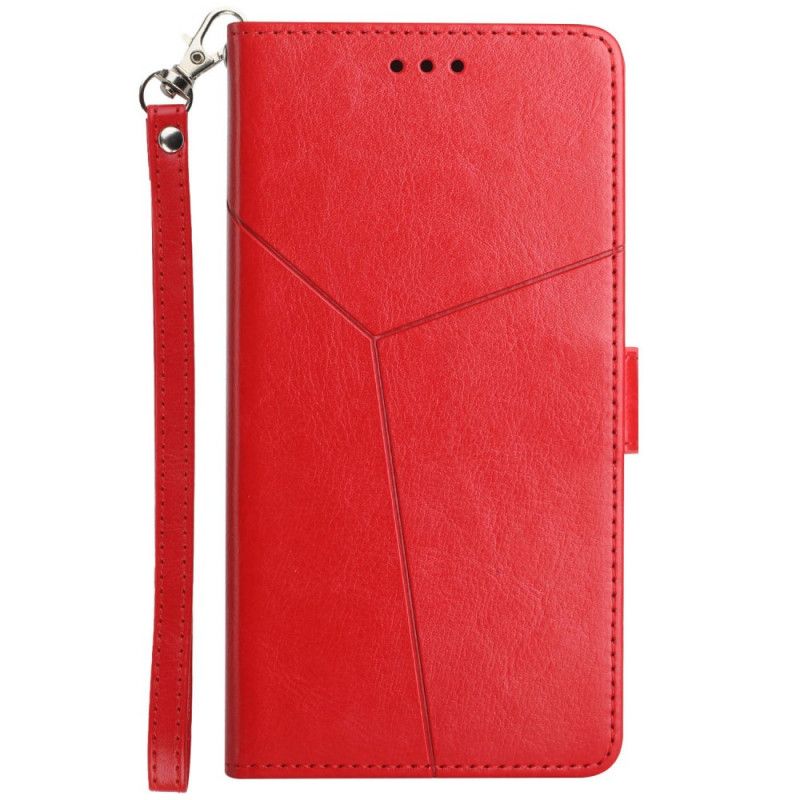 Folio Deksel Til Moto G31 / Moto G41 Geo Y Design Leather Style