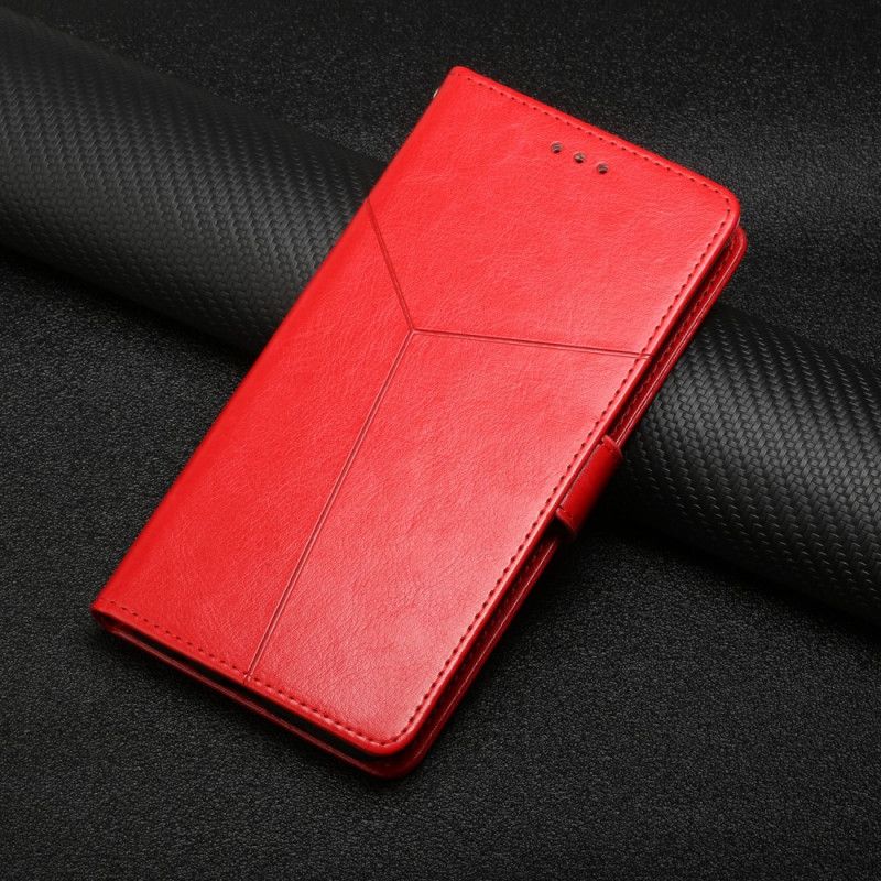 Folio Deksel Til Moto G31 / Moto G41 Geo Y Design Leather Style