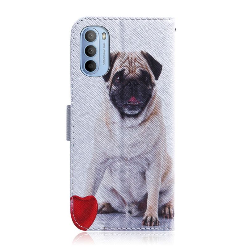 Folio Deksel Til Moto G31 / Moto G41 Pug Dog