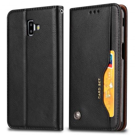 Beskyttelse Deksel Til Samsung Galaxy J6 Plus Folio Deksel Faux Leather Card Holder