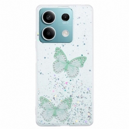 Deksel Til Xiaomi Redmi Note 13 5g Sommerfuglglitter