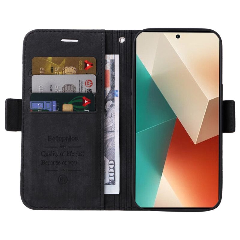 Folio Deksel Xiaomi Redmi Note 13 5g Skinnstil Betopnice