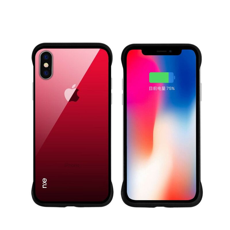 Deksel Til iPhone XS Max Nxe Herdet Glassfarger