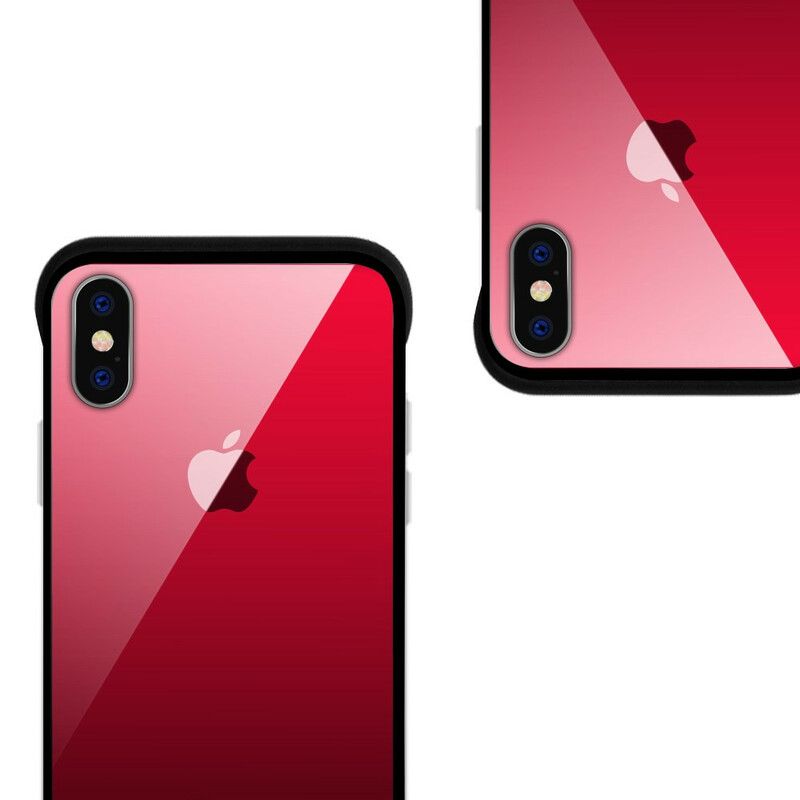 Deksel Til iPhone XS Max Nxe Herdet Glassfarger