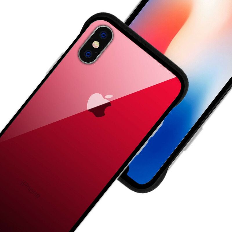 Deksel Til iPhone XS Max Nxe Herdet Glassfarger