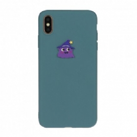 Deksel Til iPhone XS Max Silicon Logo Animal Fun