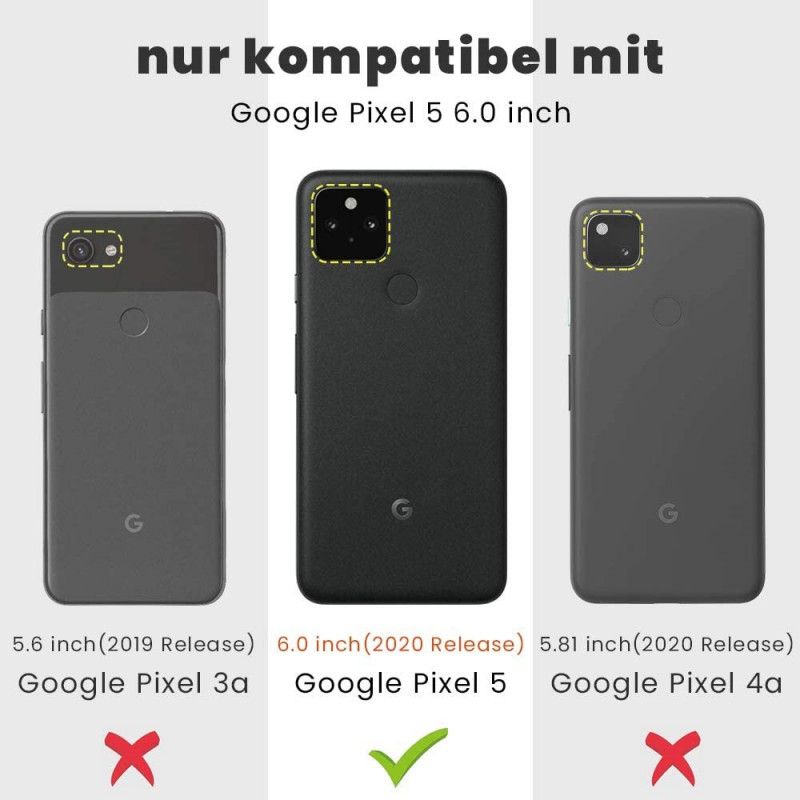 Deksel Til Google Pixel 5 Transparent Krystallklar