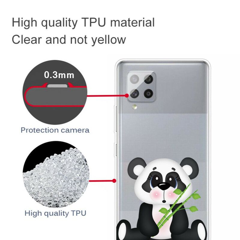 Deksel Til Samsung Galaxy A42 5G Transparent Trist Panda