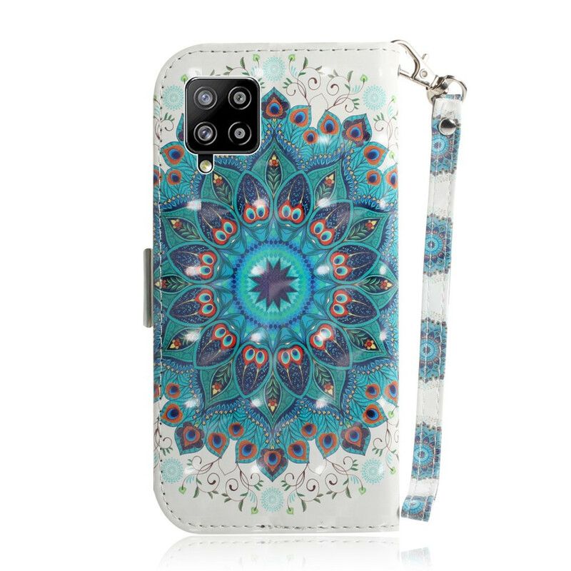 Folio Deksel Til Samsung Galaxy A42 5G Med Kjede Masterful Strappy Mandala