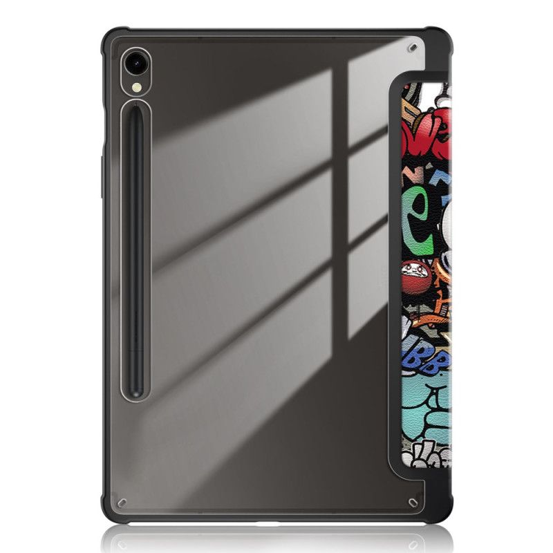 Samsung Galaxy Tab S9 Grafitti Transparent Stylus Holder