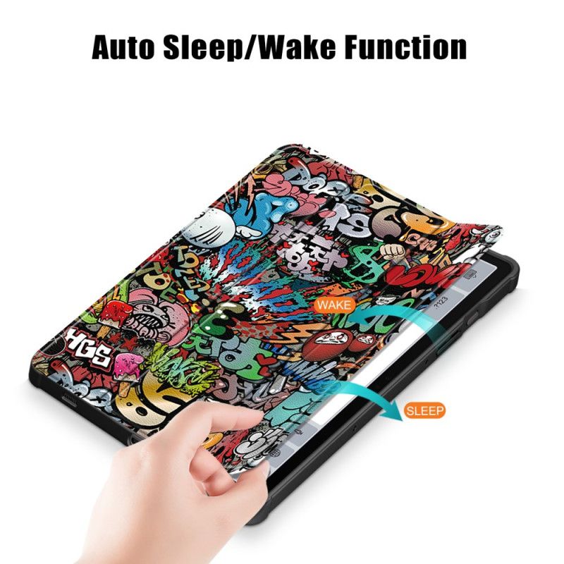 Samsung Galaxy Tab S9 Grafitti Transparent Stylus Holder