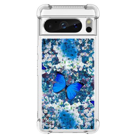 Deksel Til Google Pixel 8 Pro Sommerfuglglitter