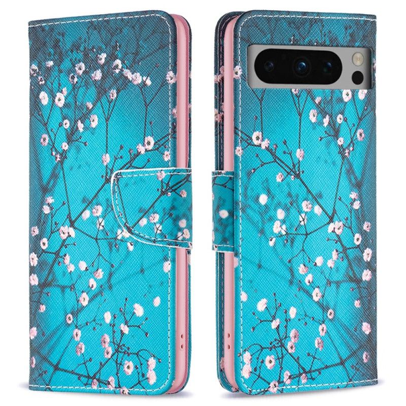 Folio Deksel Til Google Pixel 8 Pro Blomstrende Blomster