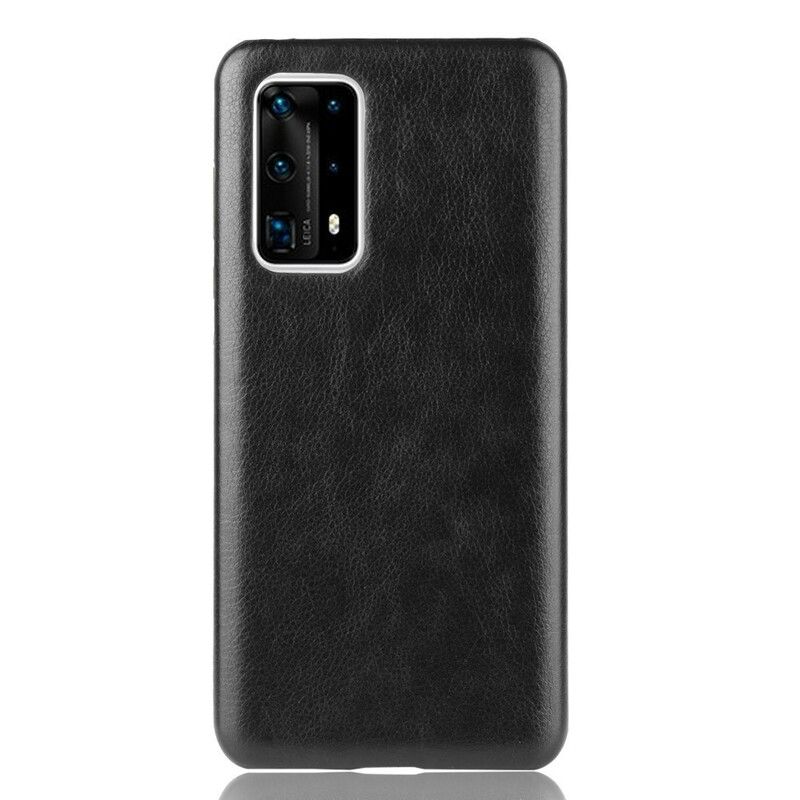 Deksel Til Huawei P40 Pro Plus Performance Litchi Leather Effect