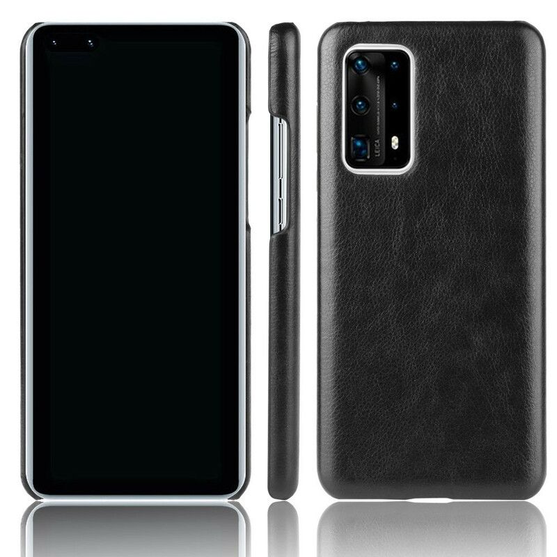 Deksel Til Huawei P40 Pro Plus Performance Litchi Leather Effect