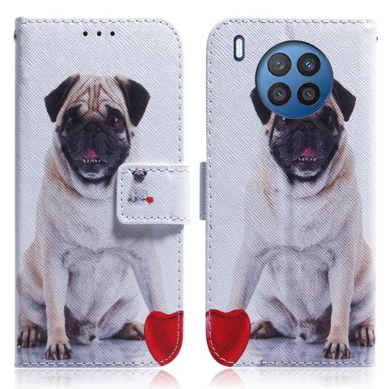 Folio Deksel Til Huawei Nova 8i / Honor 50 Lite Pug Dog