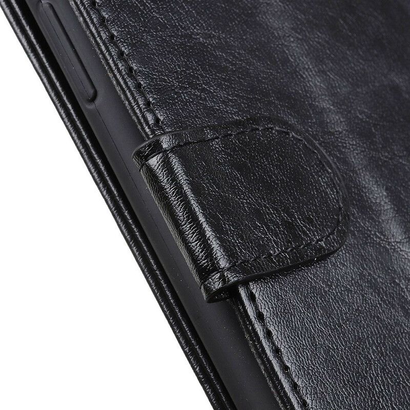 Lærdeksel Til Samsung Galaxy A21s Folio Deksel Skinny Leather Effect Front Klaff